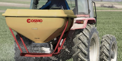 Cosmo Spin Spreader Attached - PTO Shaft Mowers